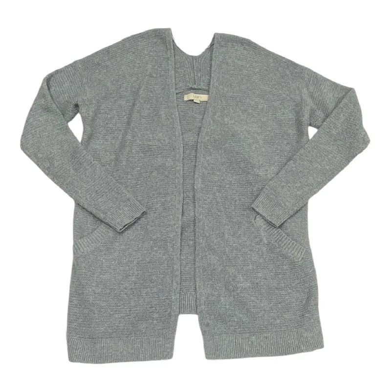 Off-the-shoulder women's sweaterSweater Cardigan By Loft In Grey, Size: M