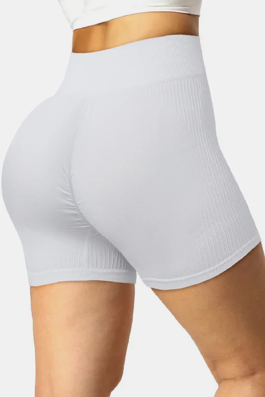 Spring-colored women's pantsRibbed Sports Shorts