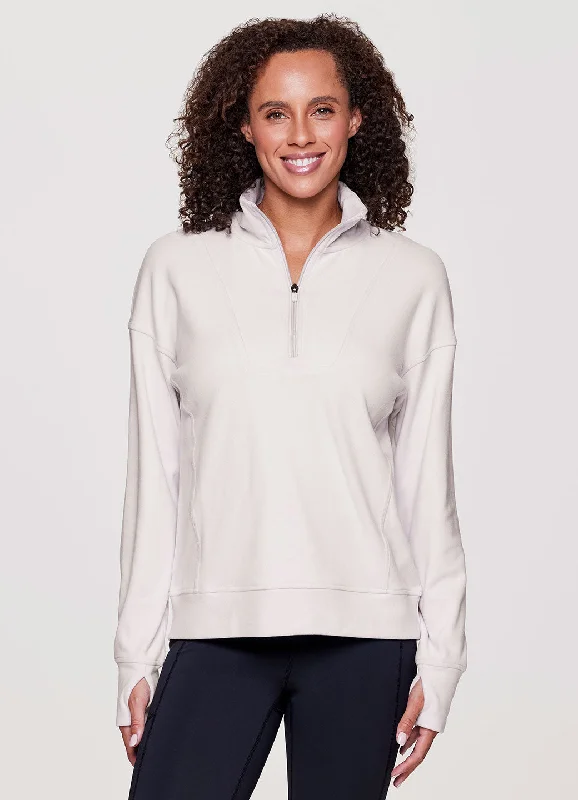 Pullover women's topsOliver Plush 1/2 Zip Sweatshirt