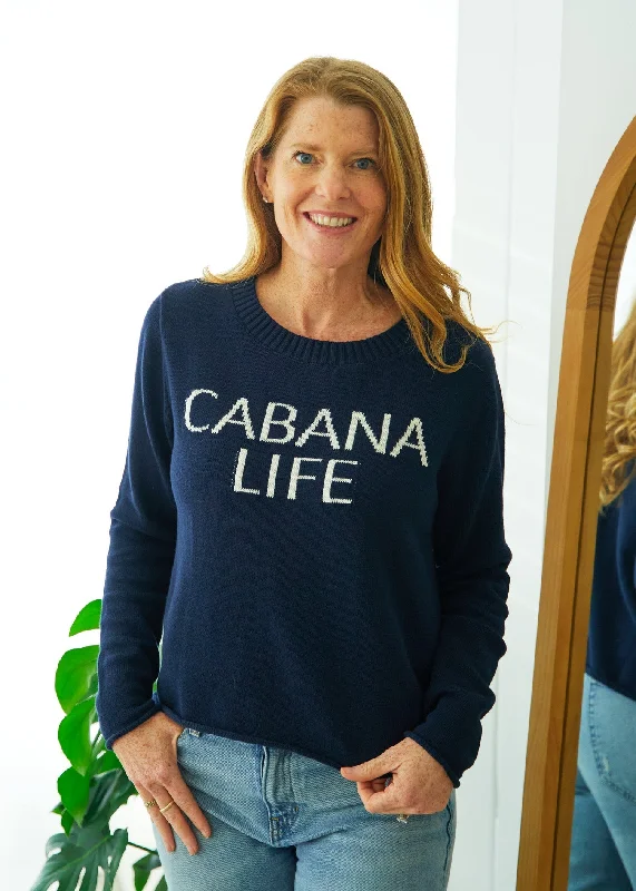 Party women's mini-skirtsNavy Cabana Life Crewneck Sweater