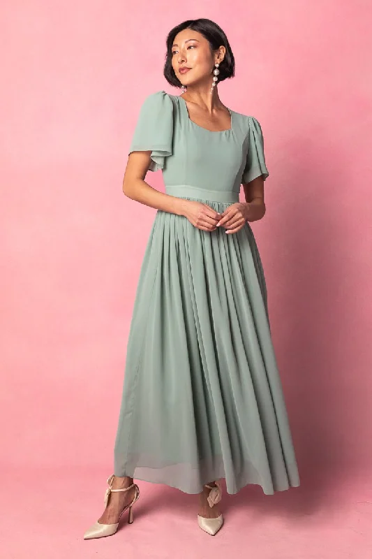 Handmade dresses for unique fashion statementsAbbie Dress in Sage