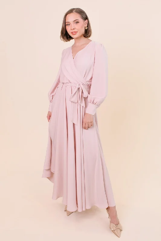 Midi dresses for womenAndie Dress in Powder Pink - FINAL SALE