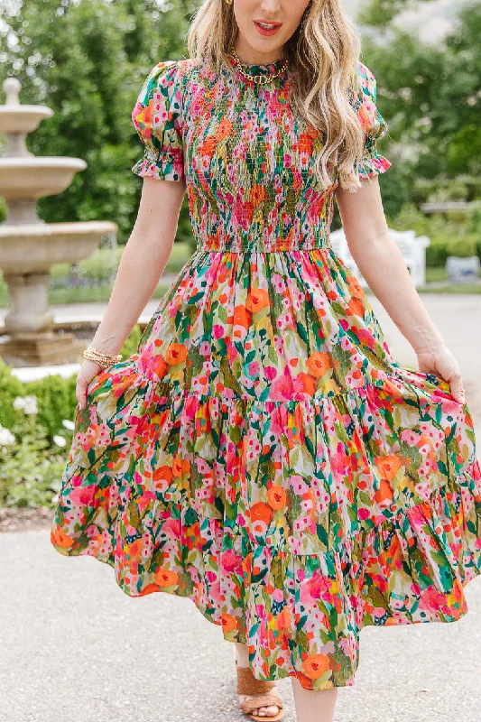 Plus-size dresses for womenDelia Dress in Multicolor Floral - FINAL SALE