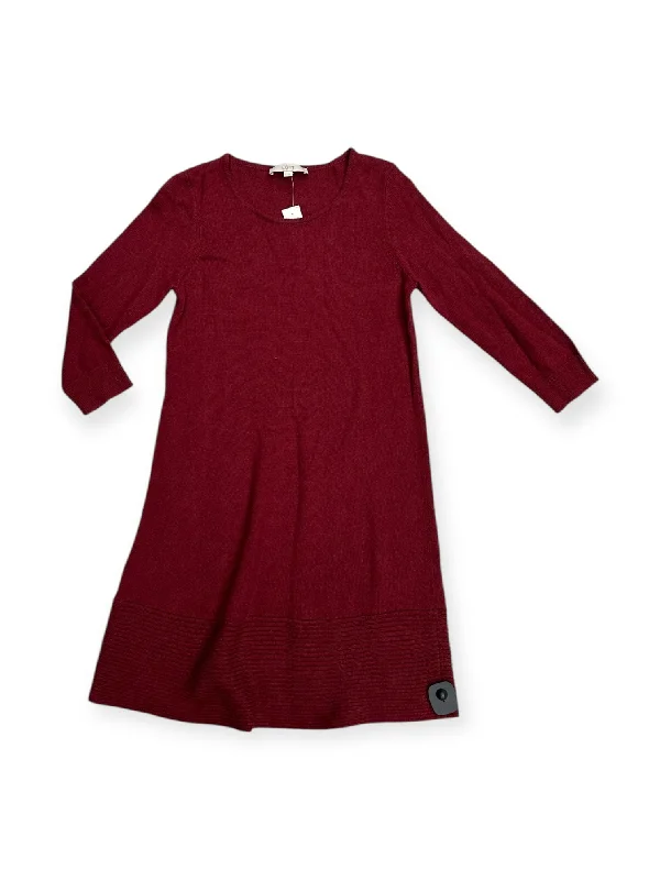 Long-sleeved dresses for womenDress Sweater By Loft In Red, Size: S