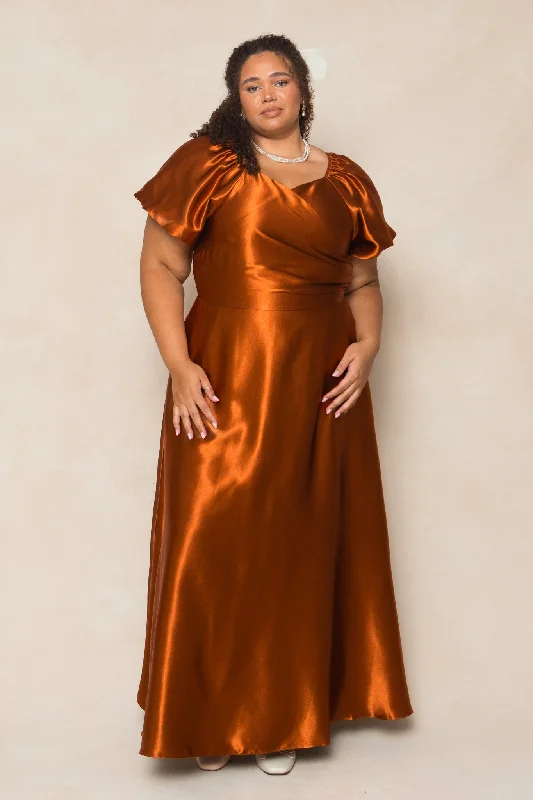 Bridesmaid dresses for womenTessie Dress in Amber Satin