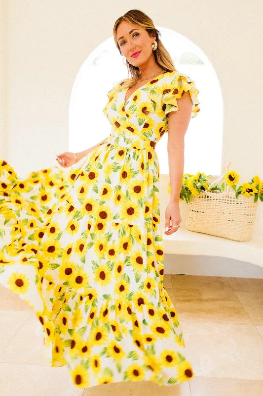 Polka dot dresses for womenTrixie Dress in Sunflower - FINAL SALE