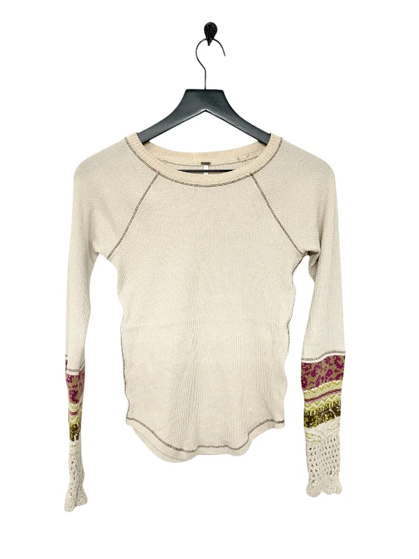 Women's casual topsTop Long Sleeve By Free People In Cream, Size: Xs