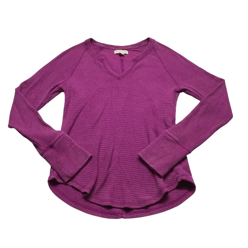 Fine knit women's topsTop Long Sleeve By Knox Rose In Purple, Size: Xs