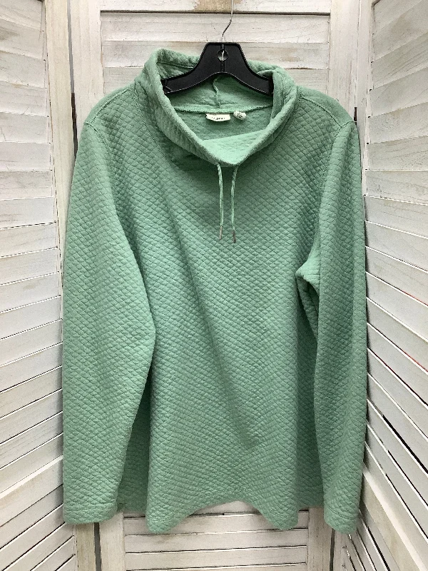 Tunic-style women's topsTop Long Sleeve By L.l. Bean In Green, Size: Xl