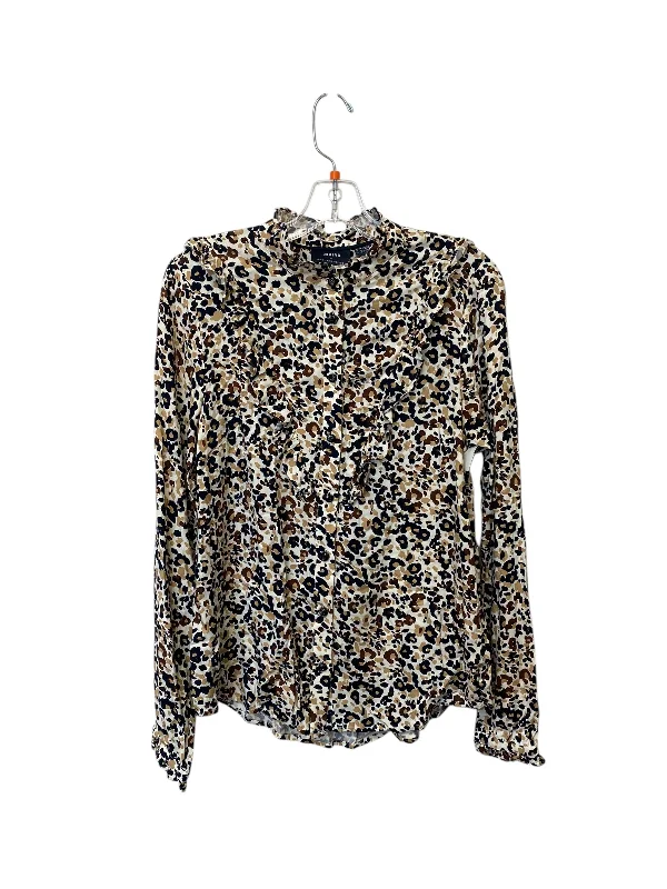 Plus-size women's topsTop Long Sleeve By Maeve In Animal Print, Size: 10