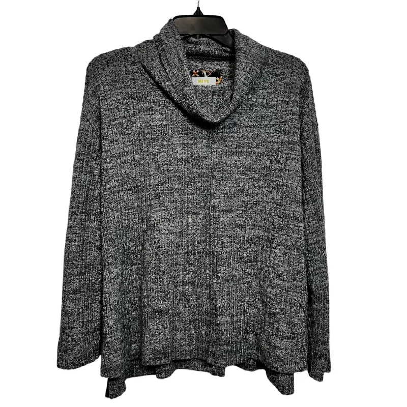 Embellished women's topsTop Long Sleeve By Maeve In Grey, Size: S