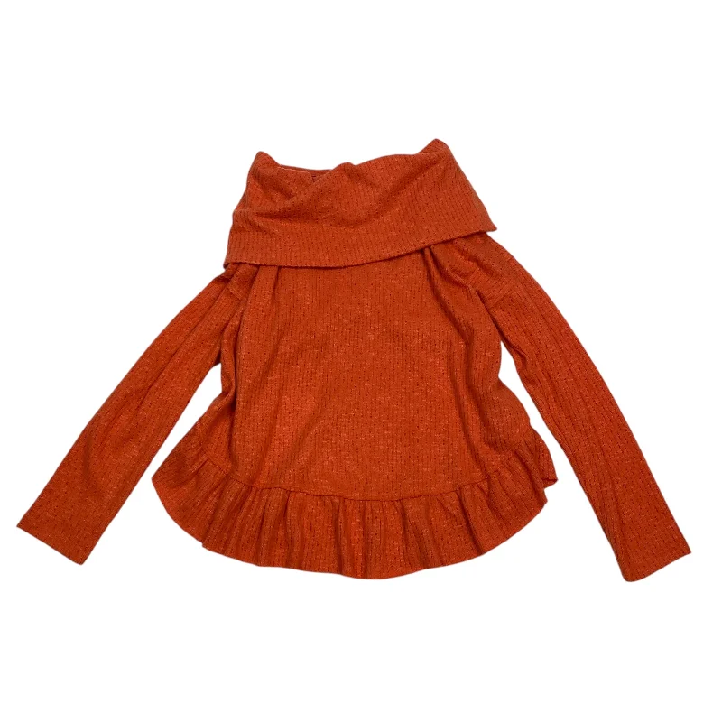 Wrinkle-resistant women's topsTop Long Sleeve By Maeve In Orange, Size: S