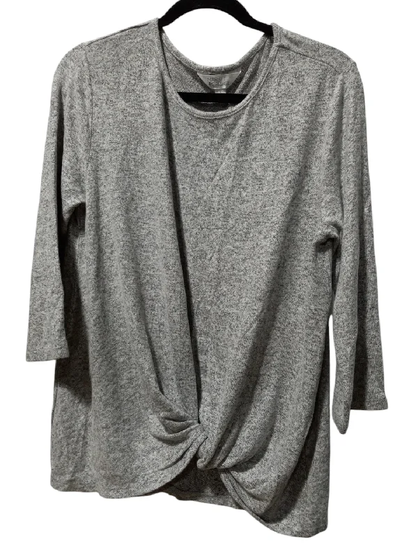 Vintage women's topsTop Long Sleeve By Market & Spruce In Grey, Size: L