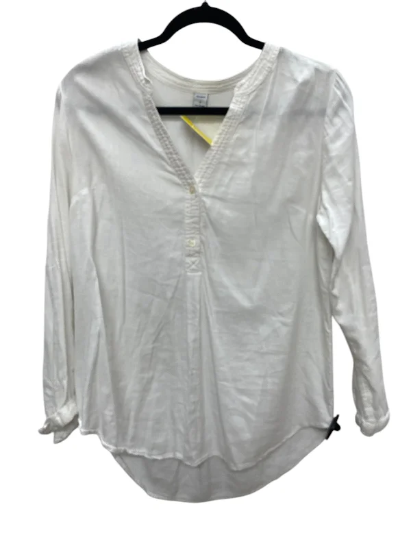 Ruffled women's topsTop Long Sleeve By Old Navy In White, Size: M