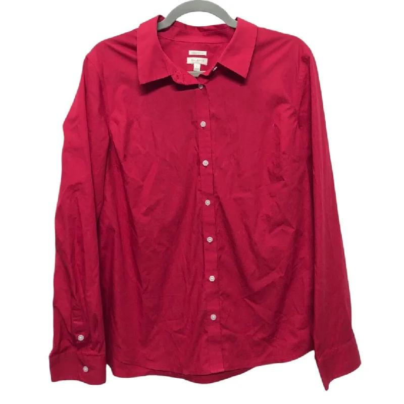 Local artisan women's topsTop Long Sleeve By Talbots In Red, Size: L