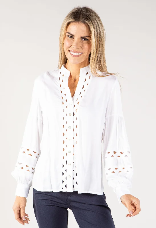 One-shoulder women's topsCut-out Detail Shirt