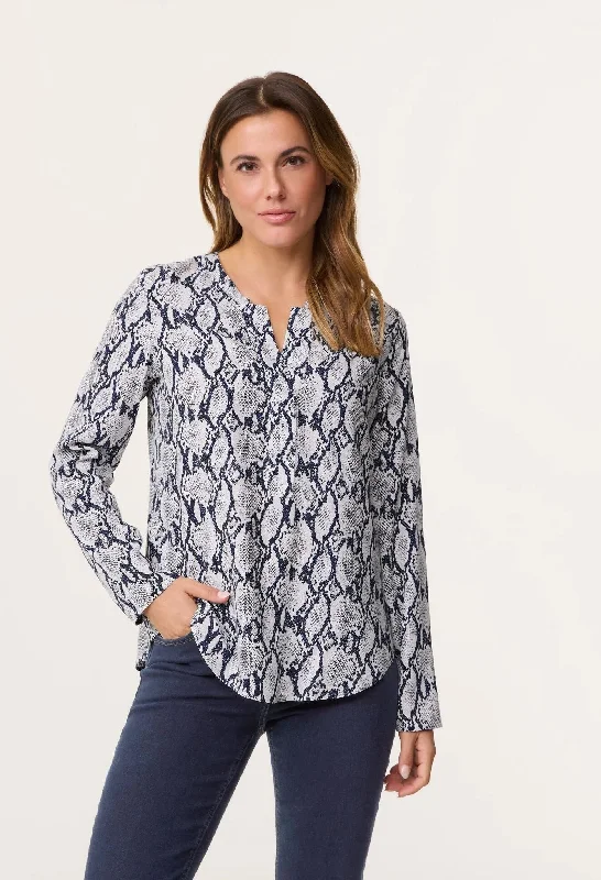 Camo print women's topsSnake Print Blouse