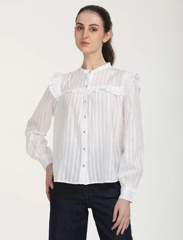 Easy-care women's topsWomen's Solid Oversized Shirt